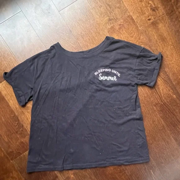 Sleeping Until Summer Purple & Black Heart Pajama Set - Picture 2 of 8